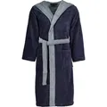 Produktbild: Vossen Unisex-Bademantel Poppy Kapuze Multifaser, Kapuze, 45% Polyester, 35% Viskose, 20% Baumwolle grau M