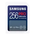 Produktbild: Samsung PRO Ultimate SD-Karte, 256 GB, UHS-I U3, Full HD & 4K UHD, 200 MB/s Lesen, 130 MB/s Schreiben, Speicherkarte für Kamera, PC, Drohne oder Action-Cam, MB-SY256S/WW
