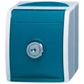 Produktbild: Busch-Jaeger 20EWSL-53 Schutzkontakt-Steckdose mit Sicherheitschloss im Klappdeckel, IP44