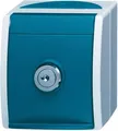 Produktbild: Busch-Jaeger 20EWSL-53 SCHUKO Steckdose mit Schloß ocean (IP 44) grau/blaugrün