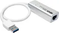 Produktbild: Tripp Lite U336-000-GB-AL USB 3.0 SuperSpeed zu Gigabit-Ethernet NIC Netzwerkadapter - 10/100/1000 - Plug-and-Play - Aluminium (U336-000-GB-AL)