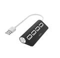 Produktbild: Hama USB-A Hub – 4-Port Verteiler für PC, Notebook & MacBook