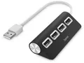 Produktbild: Hama 200119 USB-Hub Schwarz 4 USB 2.0 Ports Anschluss-Stecker USB-A 480 Mbit/s.