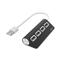 Produktbild: Hama 00200119 USB-Hub 4 Ports USB 2.0 Hub schwarz