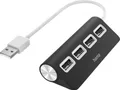 Produktbild: Kabel & Steckverbinder Hama Hub Usb 2.0 4 Ports 480 Mbit/s Schwarz