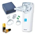 Produktbild: Beurer IH 55 Inhalator, Mesh-Vernebler mit Schwingmembran-Technologie, batteriebetrieben und leise, Selbstreinigungsfunktion, zur Behandlung der oberen und unteren Atemwege, kurze Inhalationszeit