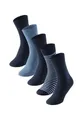 Produktbild: Schiesser Socken Tagessocke Crew Bluebird Stay Fresh nachtblau/graumeliert - 5 Paar