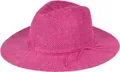 Produktbild: styleBREAKER Damen Panama Sonnenhut mit dünnem Hutband, Strohhut, Schlapphut, Sommerhut, Fedora Hut 04025040, Farbe:Pink