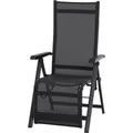 Produktbild: Siena Garden Relaxsessel Tesoro 72 cm x 60,5 cm x 111 cm Anthrazit Matt