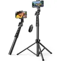 Produktbild: Ugreen LP680 Bluetooth Selfie Stick mit schwarzem Stativ - Schwarz
