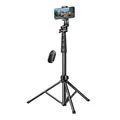 Produktbild: Selfie stick Ugreen LP680 ze stojakiem i pilotem Bluetooth 1.8m - czarny Ugreen