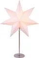 Produktbild: EGLO Papierstern Bobo, Tischlampe, Dekostern beleuchtet aus Papier mit Kabel, E14