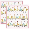 Produktbild: Kracht Frottier-Geschirrtuch 2er-Pack Baumwolle Hühner Größe 50x50 cm