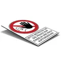 Produktbild: Verbotsschild - Bitte betreten Sie die Praxis nur einzeln und nach Aufforderung! (200x300x4 mm)
