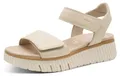 Produktbild: Tamaris Comfort Damen Sandale aus Leder mit einer Plateausohle 8-88720-44, Größe:37 EU, Farbe:Beige