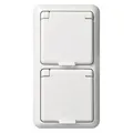 Produktbild: ELSO 235414 Steckdose 235414 2fach 16A FASHION IP44 reinweiß 5St.