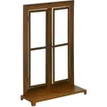 Produktbild: Outsunny Eisenfenster, Edelrost Sprossenfenster, 55 X 80 Cm Fensterrahmen Mit Schwelle Und Riegel, Gartendekoration Für Balkon, Terrasse, Rustikal-braun