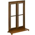 Produktbild: Eisenfenster, Edelrost Sprossenfenster 55 x 80cm mit Schwelle, Riegel für Balkon