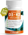 Produktbild: Vitamin D3 K2 VEGAN - 120 Tabletten mit 5000 IE D3 + 200 mcg K2 (MK7) - Vitamin D3 optimal hochdosiert und vegan - reicht für 19 Monate - laborgeprüft mit Zertifikat