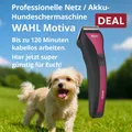 Produktbild: 💎Hunde Schermaschine Wahl Motiva LiIon Akku + 2 Metallaufsätze. Animal Clipper