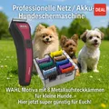 Produktbild: 💎Hunde Schermaschine Wahl Motiva Li-Io Akku +8 Metallaufsteckkämme. Stark+leise