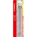 Produktbild: STABILO - Bleistift mit Radierer - Swano Pastel - 6er Pack - mit 6 verschiedenen Farben - Härtegrad HB