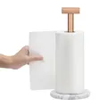 Produktbild: Küchenrollenhalter stehend mit Marmor Basis - Papierhandtuchspender Halter