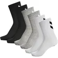 Produktbild: hummel hmlCHEVRON 6-PACK SOCKS, BLACK/WHITE/GREY, 10