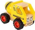 Produktbild: small foot Betonmischer, Spielfahrzeug für Kinder aus Holz, mit gummierten Rädern, ab 18 Monaten, 12286