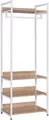 Produktbild: Woltu Kleiderständer, (1 St), Offener, mit Schuhregal, Holz und Stahl