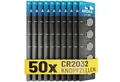Produktbild: ABSINA Knopfzellen CR2032 3V 10x 5er Pack - Batterien mit langer Haltbarkeit Knopfzelle, (1 St)