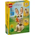 Produktbild: LEGO Creator 3-in-1 Spielset 31162 mit baubaren Tieren: Häschen, Lama, Robbe, 19 cm