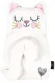 Produktbild: moses. Ed, the Cat Wärmflasche Kitty mit Bezug, Wärmflasche mit weichem Überzug im weißen Katzen-Design, Fassungsvermögen der Flasche ca. 700ml, 1 Stück (1er Pack), Weiß