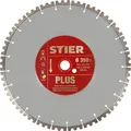 Produktbild: STIER Diamanttrennscheibe Plus, Ø350mm, Bohrung 25,4mm, Beton, Granit, Stein, Pflaster usm., Premium Diamant-Trennscheibe für den beruflichen Dauerereinsatz