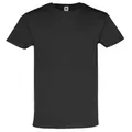 Produktbild: Iconic 195 Ringspun Premium T | T-Shirt Herren & Damen - 100% Baumwolle, 190-195 g/m², hochwertig & weich, ideal für Druck & Alltag, Farbe:schwarz, Größe:M