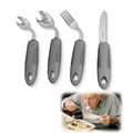 Produktbild: 4-Teiliges Parkinson Besteck 42° Winkel Adaptives Besteck für Parkinson Gewic...