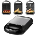 Produktbild: Steinborg 3in1 Sandwichmaker Kontaktgrill Waffeleisen 1200W