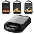 Produktbild: 3in1 Sandwichmaker Elektrogrill Waffeleisen Kontaktgrill Sandwichtoaster