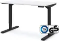 Produktbild: ASSMANN Elektrisch höhenverstellbarer Schreibtisch Y-Line Weiß Schwarz, 120x70cm, Memoryfunktion, Kollisionsschutz, 2-fach-Motorik