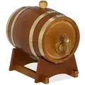 Produktbild: Relaxdays Whiskyfass, Braun, Holz, Metall, Kunststoff, Kiefer, Zapfhahn, Essen & Trinken, Barausstattung