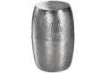 Produktbild: Wohnling Beistelltisch WL5.457 Dekotisch Metall Ablagetisch Anstelltisch Silber Modern (30x49,5x30 cm Aluminium Hammerschlag Silber Rund), Kleiner Wohnzimmertisch, Sofatisch Orientalisch