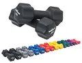 Produktbild: Bad Company Neopren Hanteln 2 x 5 kg schwarz - Kleine Hantel gummiert für Fitness Gymnastik Aerobic Zuhause - Home Gym Kurzhanteln für Frauen Männer - Dumbbells 5kg