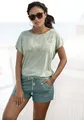 Produktbild: Rundhalsshirt mit Logoprint, T-Shirt, sommerlich-sportlicher Look, Gr. 36/38, mint