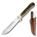 Produktbild: Puma-Knives Jagdmesser SGB hunters friend stag, 6116398L, mit Lederscheide, Klinge feststehend