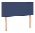 Produktbild: vidaXL Bett Kopfteil Blau 100x5x78/88 cm Stoff (1-tlg)