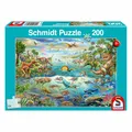 Produktbild: Schmidt Spiele Endtecke die Dinosaurier 200 Puzzleteile Kinderpuzzle Puzzle
