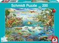 Produktbild: Puzzle 200 Świat dinozaurów G3