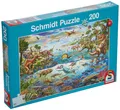 Produktbild: Schmidt Spiele 56253 Entdecke die Dinosaurier, 200 Teile Kinderpuzzle