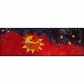 Produktbild: Rosina Wachtmeister Fußmatte waschbar Sole Remake 60x180 cm Wohn-Teppich Läufer Katzen Sonne bunt