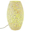 Produktbild: Boho Deko Tischlampe Nachttischlampe Mosaik Glas Lampe Leuchte Nachttischleuchte